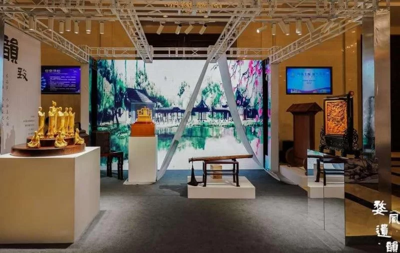“婺风遗韵”非遗展为金华代言,点亮上海滩(图5) “婺风遗韵”非遗展为金华代言,点亮上海滩(图5)