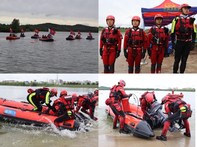 榆阳大队勇夺榆林市消防救援支队举行的第一届水域救援技术交流赛桂冠(图2)