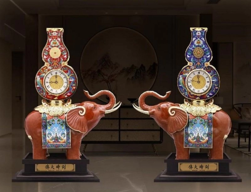 《伟大时刻》铜雕景泰蓝·金钻计时仪亮相中国工艺美术馆(图14) 《伟大时刻》铜雕景泰蓝·金钻计时仪亮相中国工艺美术馆(图14)