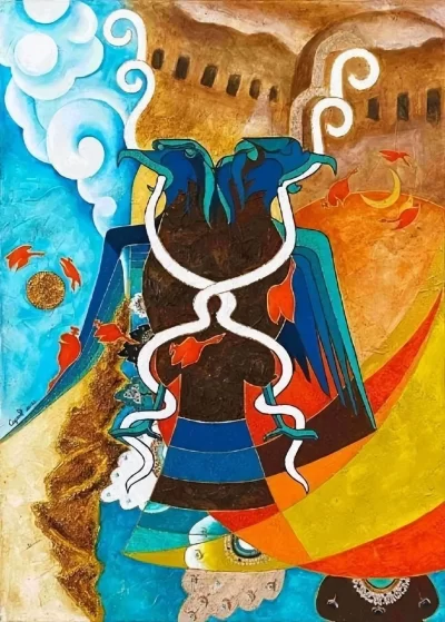“一束光”清华大学美术学院博士生苏德格日勒绘画作品展举办(图9) “一束光”清华大学美术学院博士生苏德格日勒绘画作品展举办(图9)