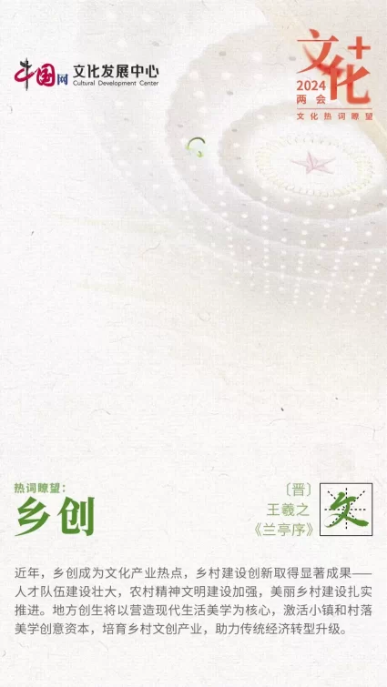 2024两会文化热词瞭望 | 点击开启“文化+”速度(图2) 2024两会文化热词瞭望 | 点击开启“文化+”速度(图2)