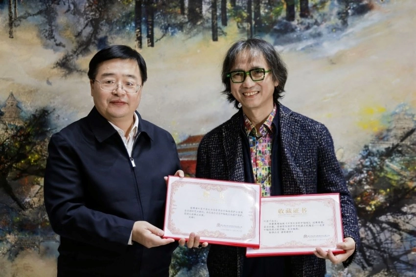 用传承技艺描绘北京中轴线, 巨幅漆画问世于正阳门,三幅知名中轴线画作同时亮相(图11) 巨幅漆画问世于正阳门,三幅知名中轴线画作同时亮相(图11)