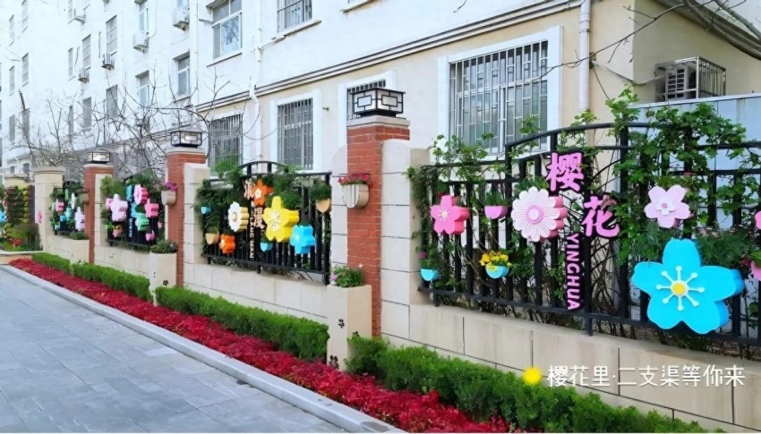 鹤壁市淇滨区:“樱花里”爱情花墙将樱花季浪漫氛围拉满