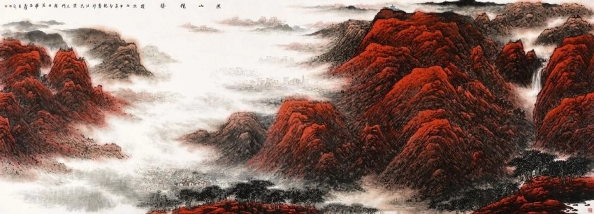 庆祝建党104周年——杨留义城市山水画作品展在京举办(图8) 庆祝建党104周年——杨留义城市山水画作品展在京举办(图8)